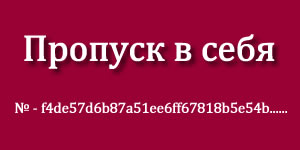 Пропуск в себя